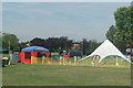 View of one of the buildings of the Village School from Old Dagenham Park