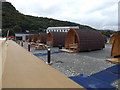 SH7767 : Accommodation pods at Surf Snowdonia - West by Richard Hoare