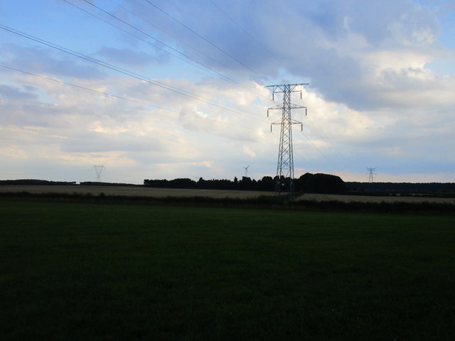 Pylon and a darkening sky