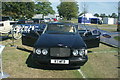 View of the Bentley from West and Coe Funeral Directors with its doors open