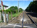 View from the level crossing at Rookery Lane