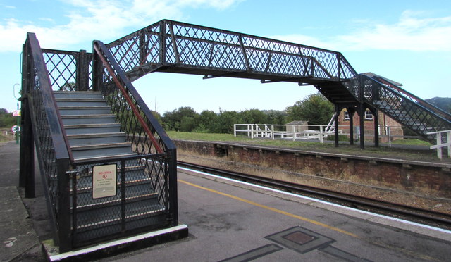 Brading railway station footbridge