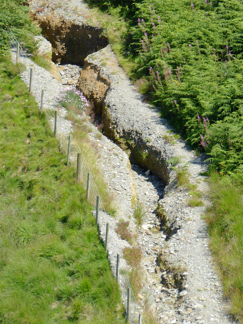 Cwm Doethie byway erosion, Ceredigion