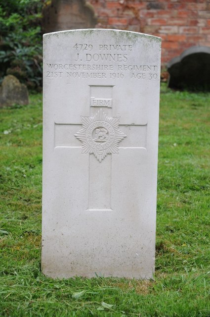 WWI grave in Besford churchyard © Philip Halling :: Geograph Britain ...