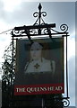 Sign for the Queens Head, Ampthill