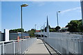 Pedestrian and cycle ramp in the retail park