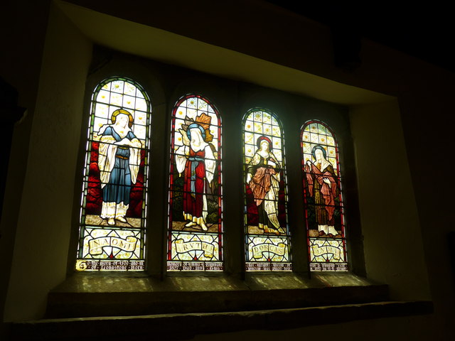 St Giles, Great Longstone: stained glass window (5)