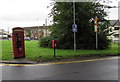 Phonebox and postbox in Llangennech