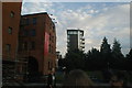 View of the OXO Tower and flats on the corner of Broadhall and Upper Ground from the South Bank