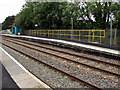 Raised part of platform 2 at Llangennech railway station