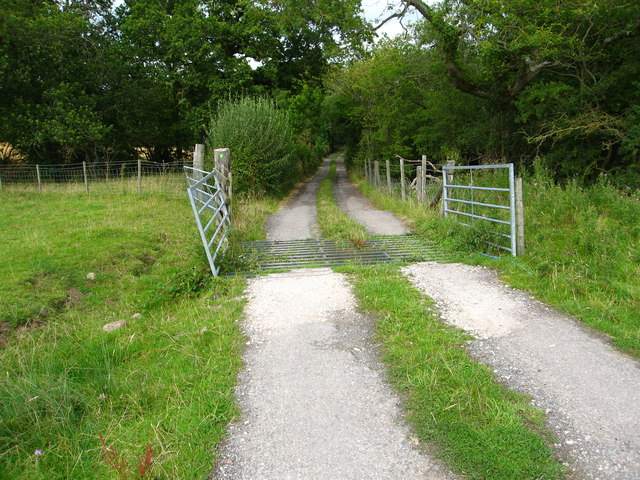 Cattle grid on farm track/footpath