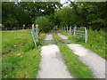 Cattle grid on farm track/footpath