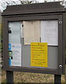 SO5708 : Newland Parish Council noticeboard in Clearwell by Jaggery