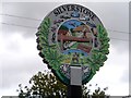 Village sign, Silverstone (detail)