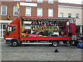 View of the stage of Great British Carnival in Romford Market