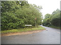 Leasey Bridge Lane at the junction of Lower Luton Road