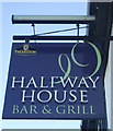 Sign for the Halfway House, North Thoresby