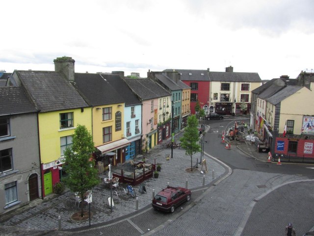 Athlone - Main St as seen from Athlone Castle