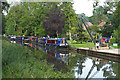 SU9844 : Canal boats, River Wey Navigation by Alan Hunt