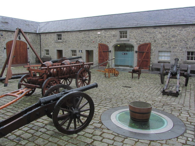 Battle of the Boyne Visitor Centre - Display of battle equipment
