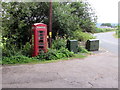 Red phonebox, Llanbadoc