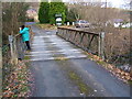 Bailey bridge across the Afon Twymyn