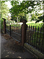 TM1664 : St.Mary of Grace Church Gates by Geographer