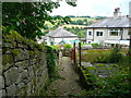 Sowerby Bridge FP98 alongside the Woodlands housing estate