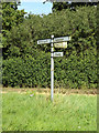 TM1664 : Roadsign on Little London Hill by Geographer