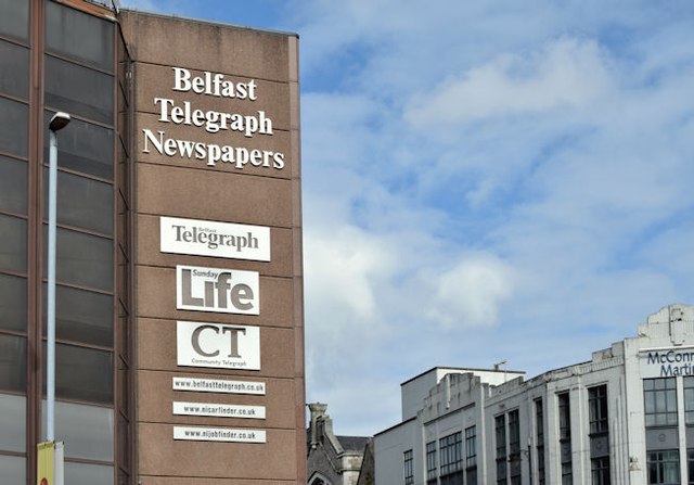 The "Belfast Telegraph" Buildings,... © Albert Bridge Cc-by-sa/2.0 ...