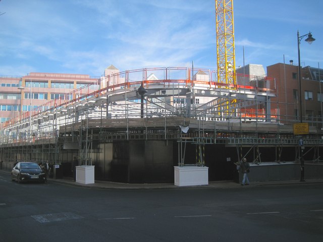 Under construction, Blagrave Street, Reading