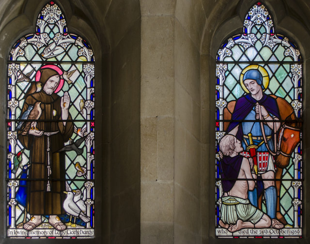Stained glass window, St Mary's church, Edith Weston