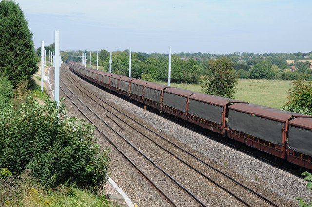 A goods train at Lower Basildon