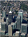 Canary Wharf from the air