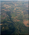 The River Clyde at Sandiland from the air