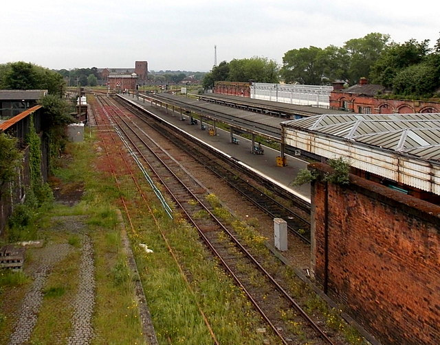 East side of Shrewsbury railway station