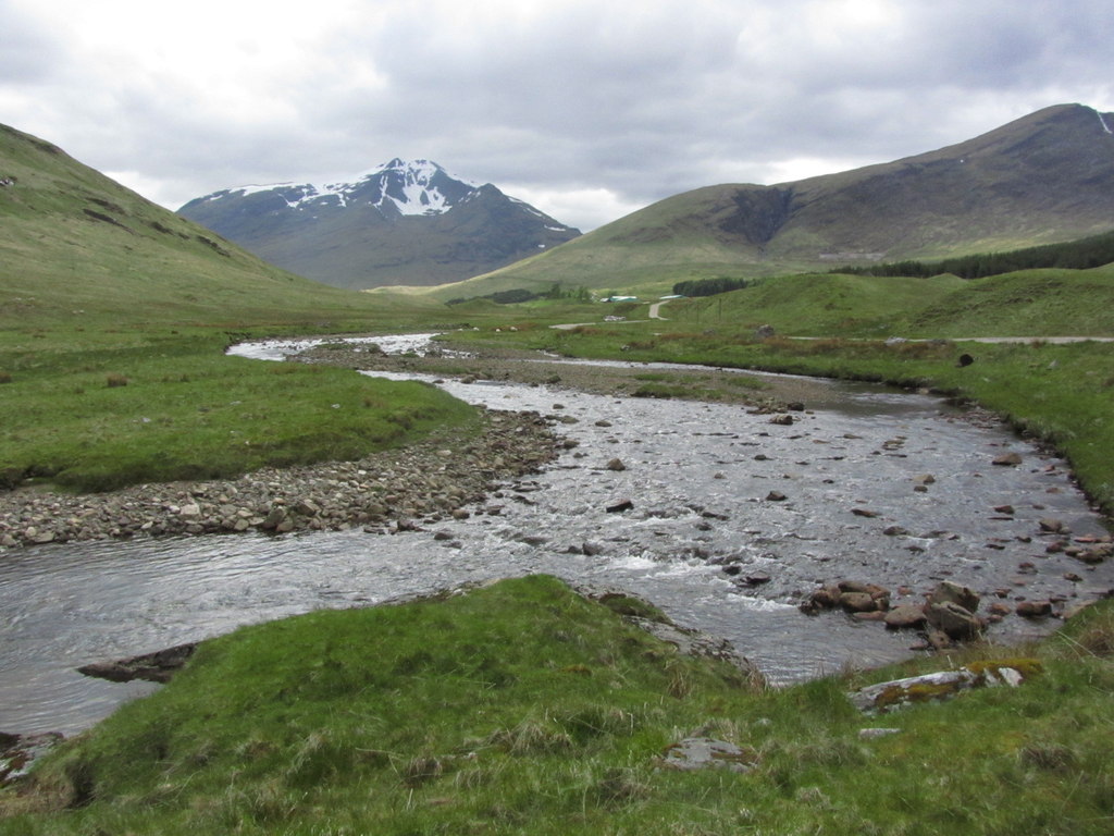 The River Cononish with view W towards... © Colin Park :: Geograph ...