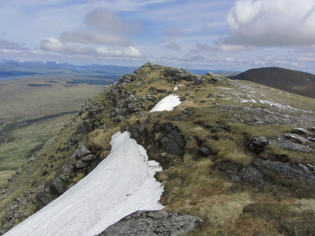 The summit ridge of Beinn Achaladair