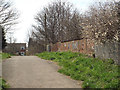 Rusting parapet of a railway bridge over a former line, Brownhills