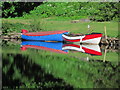 Boats on the R Lochay at Killin