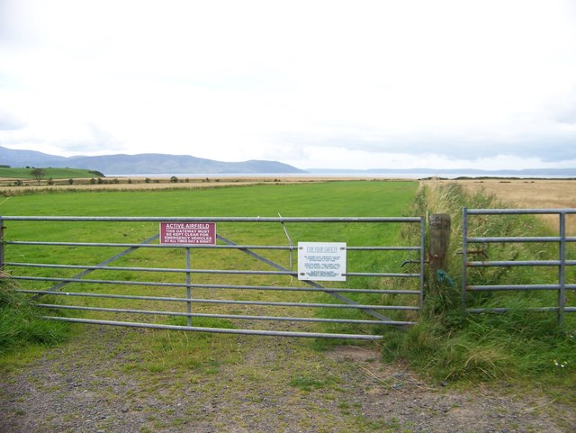 The Airfield from the Plan Road, Bute