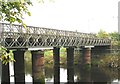 Bailey bridge crossing the River Irvine in Irvine