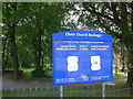 Christ Church, Burbage: noticeboard