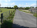 Looking southwest along Cockreed Lane