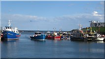 NU2232 : Boats in Seahouses Harbour by Graham Robson