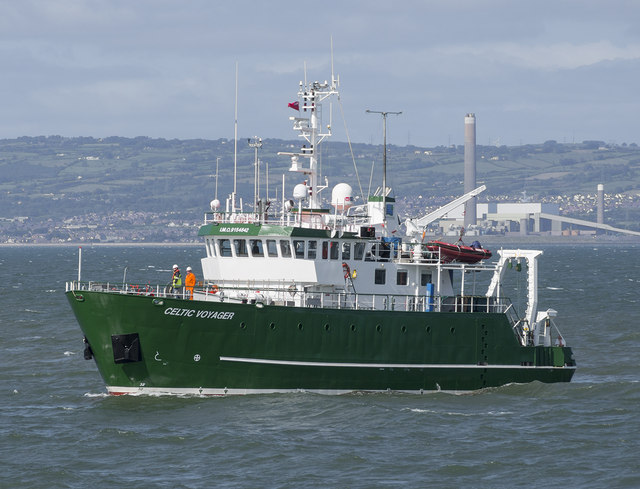 The 'Celtic Voyager' off Bangor
