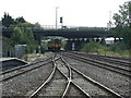 SK9770 : A15 bridge over railway near Lincoln Central Railway Station by JThomas