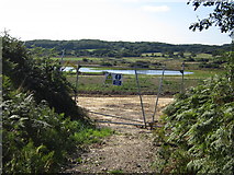TQ7510 : Closed Bridleway by Combe Valley Way construction by Oast House Archive