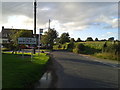 Hill View and bus stop at the edge of Little Dewchurch