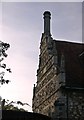 Bourne Mill: gable, chimney, and pinnacles